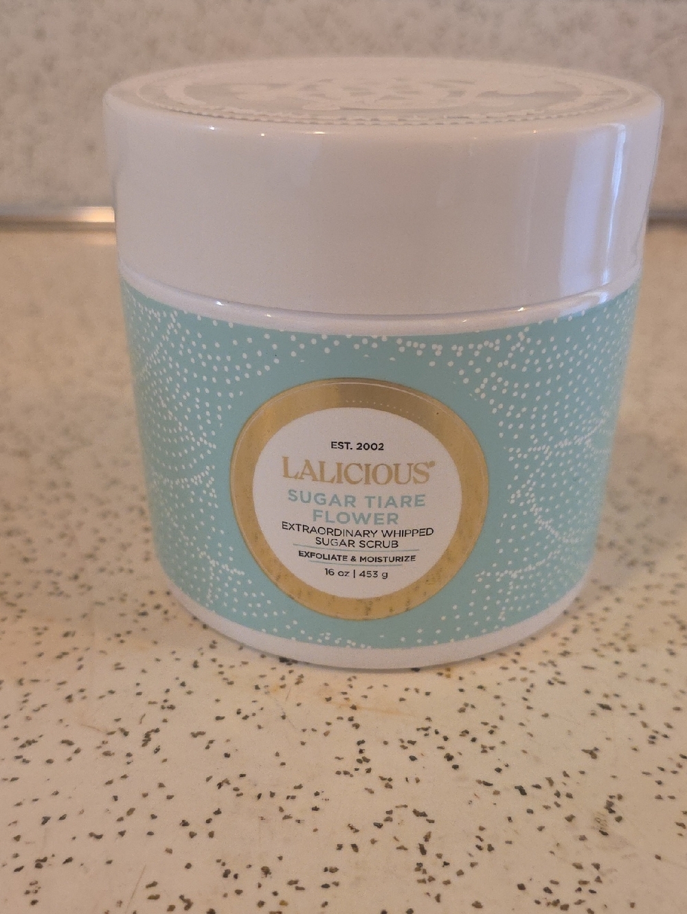 Lalicious Sugar Tiare Flower Extraordinary Whipped‎ Sugar Scrub New Opened 16oz